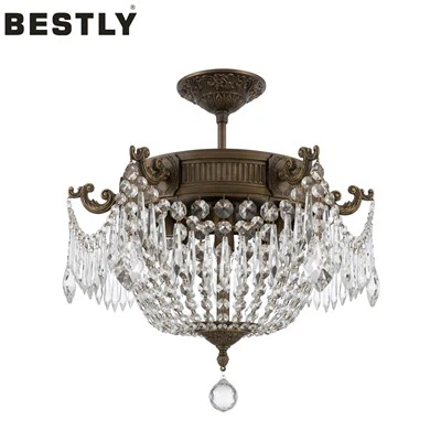 Europski stil klasičnih kristalnih stropnih svjetala za dom